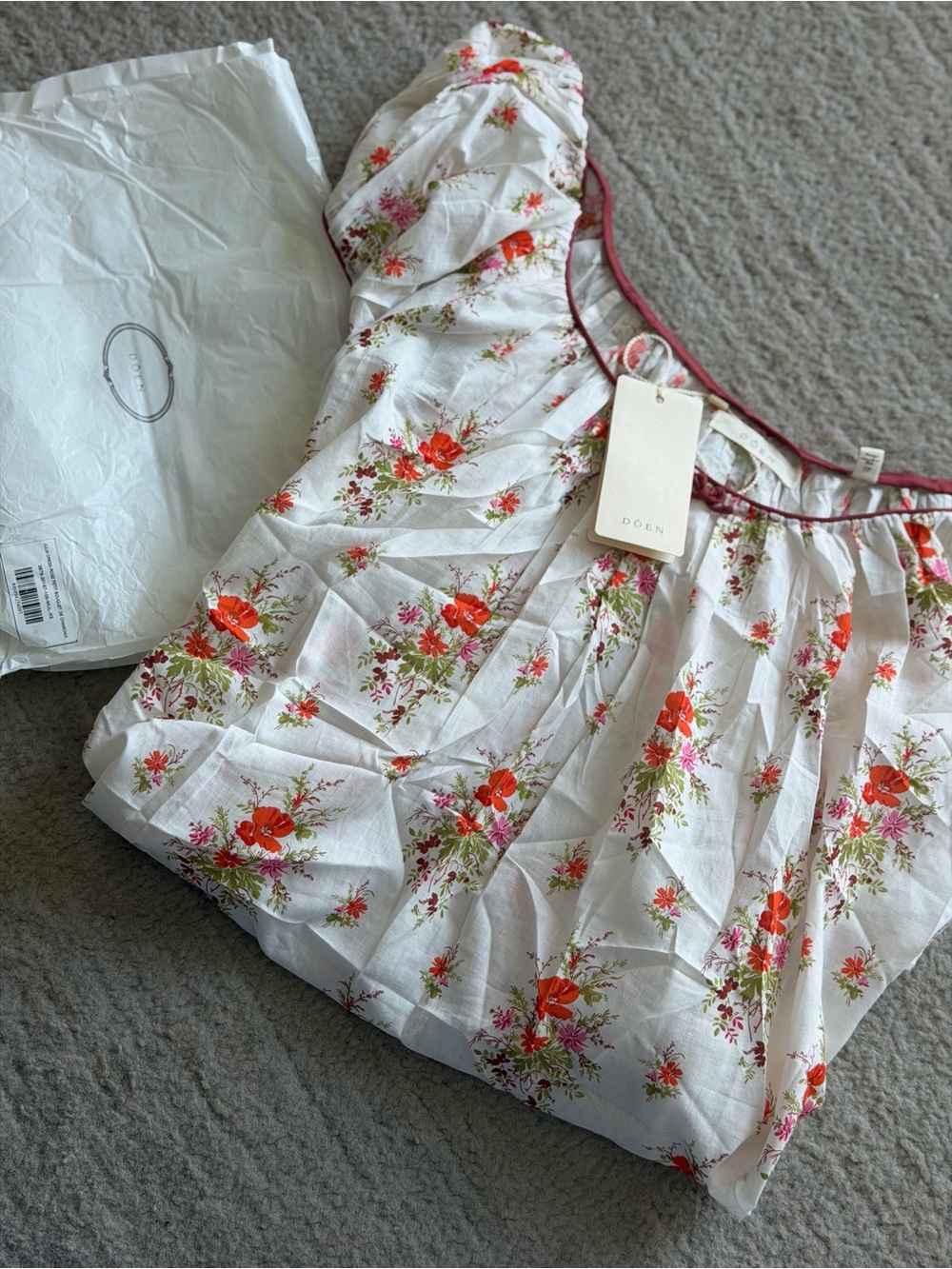 Doen Julia dress-rose petit bouquet de chamonix
